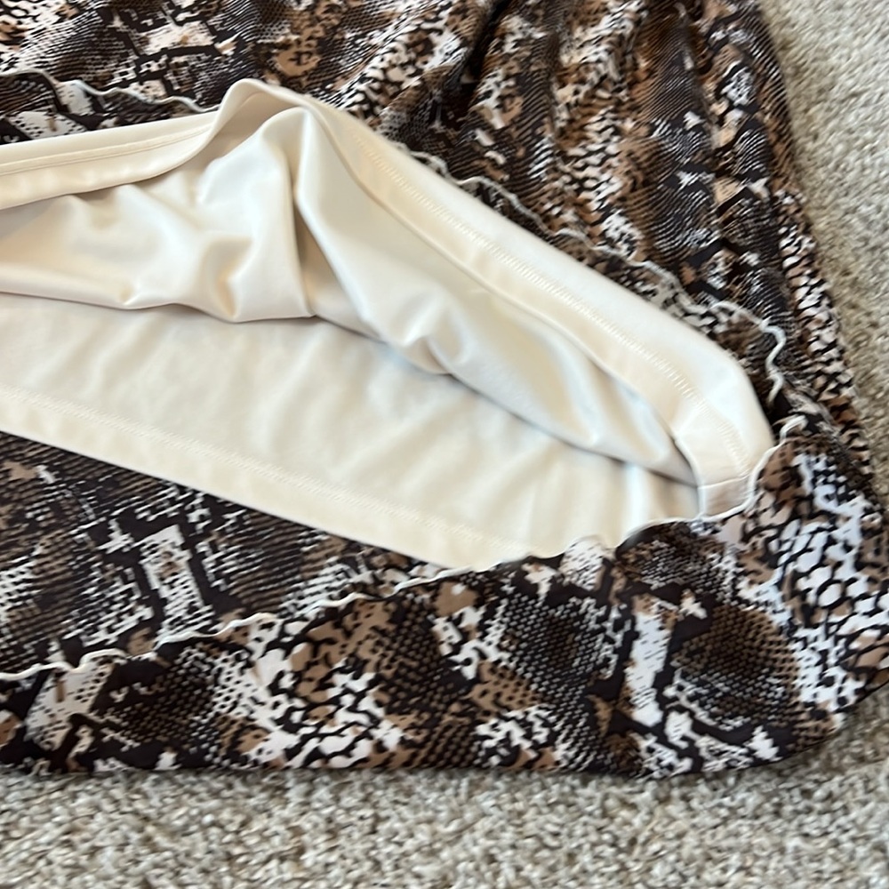Adidas Originals Women's Snakeskin Animal Print Mesh Dress XL Comfort Athletic - Picture 14 of 16